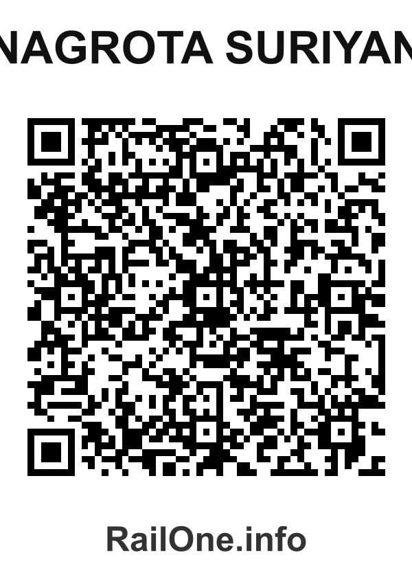 RailOne QR Code for Nagrota Suriyan station