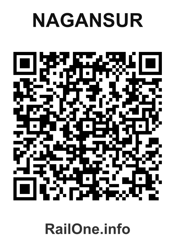 RailOne QR Code for Nagansur station