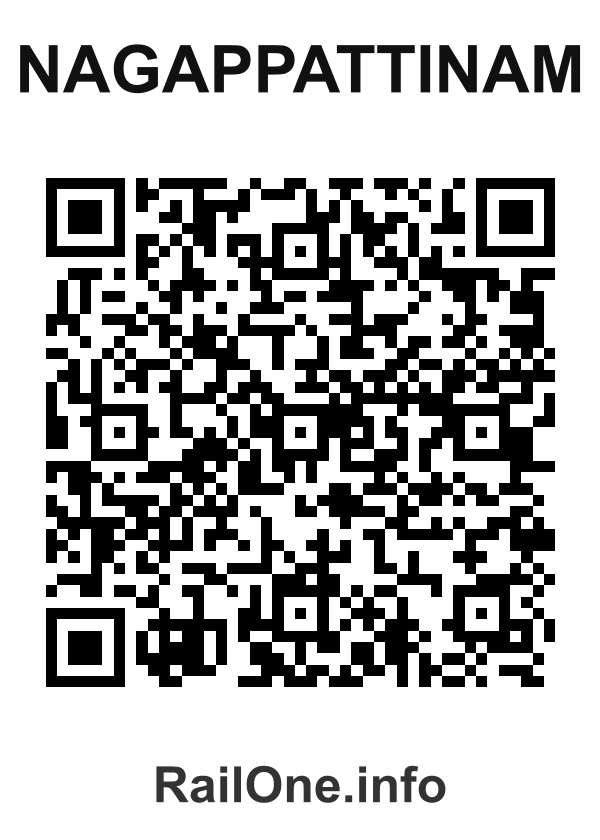 RailOne QR Code for Nagappattinam station