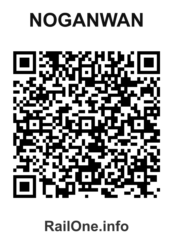 RailOne QR Code for Noganwan station