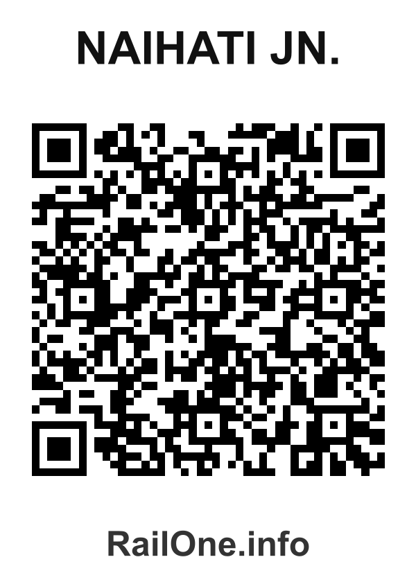 RailOne QR Code for Naihati Jn. station