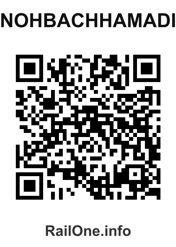 RailOne QR Code for Nohbachhamadi station