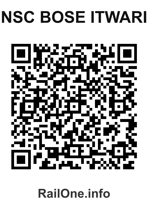 RailOne QR Code for Nsc Bose Itwari station