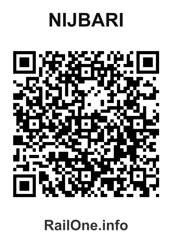RailOne QR Code for Nijbari station