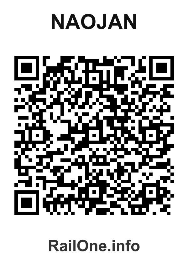 RailOne QR Code for Naojan station