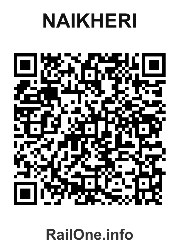 RailOne QR Code for Naikheri station