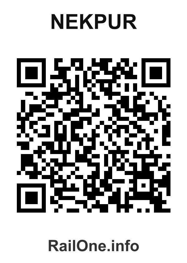 RailOne QR Code for Nekpur station