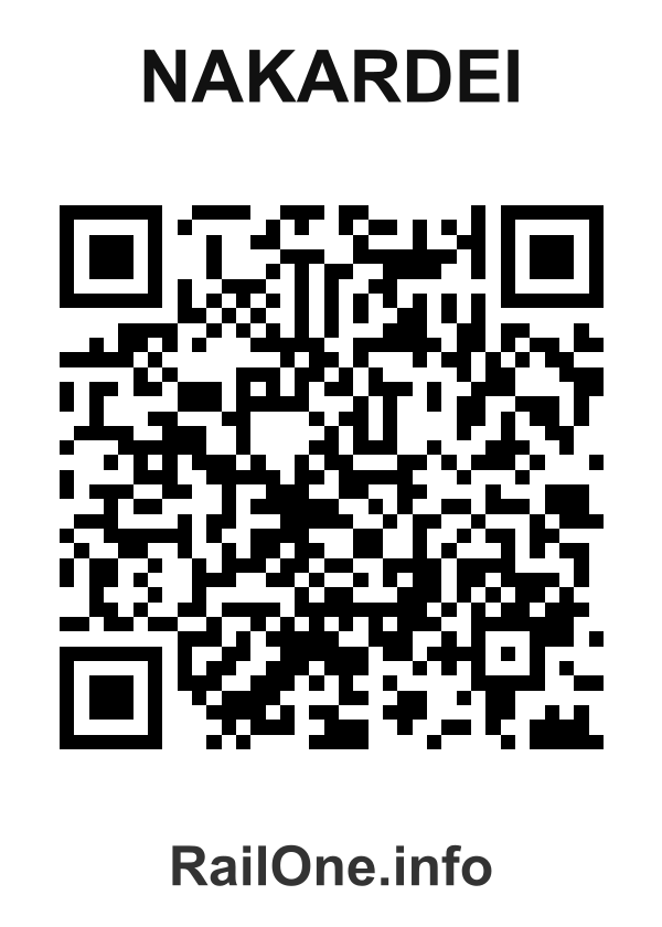 RailOne QR Code for Nakardei station