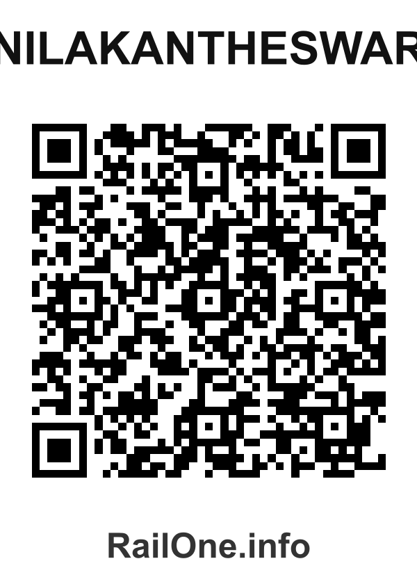 RailOne QR Code for Nilakantheswar station