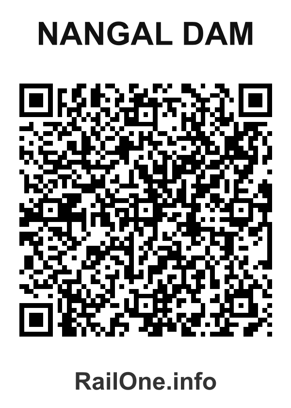 RailOne QR Code for Nangal Dam station