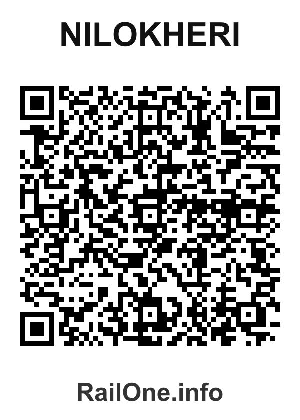 RailOne QR Code for Nilokheri station
