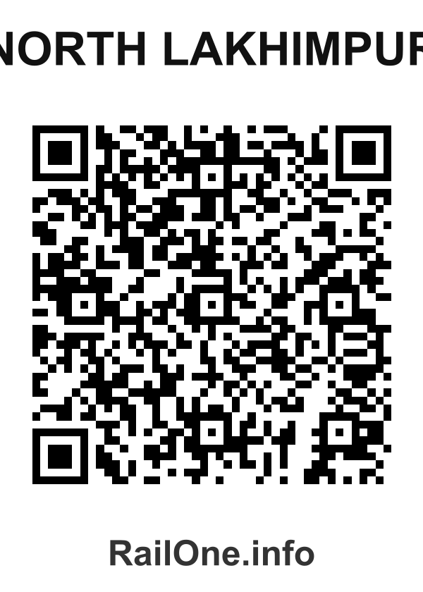 RailOne QR Code for North Lakhimpur station