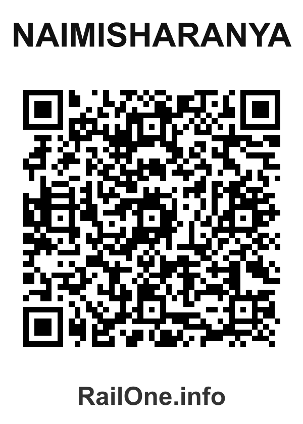RailOne QR Code for Naimisharanya station