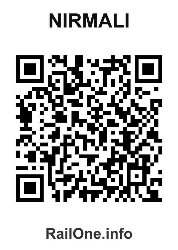 RailOne QR Code for Nirmali station