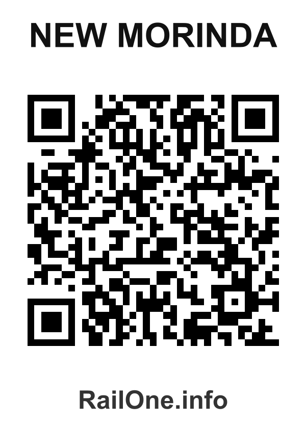 RailOne QR Code for New Morinda station