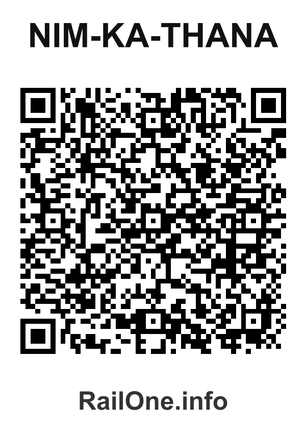 RailOne QR Code for Nim-ka-thana station
