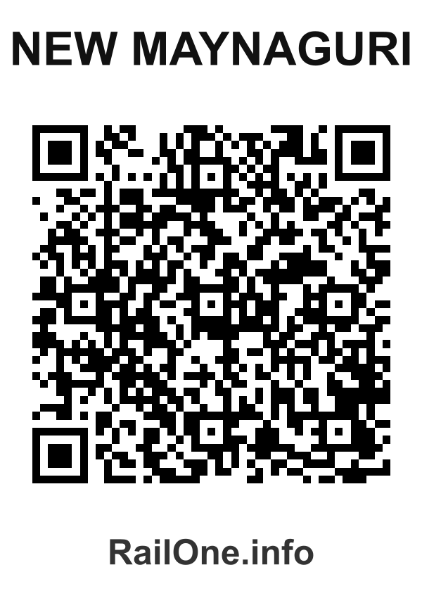 RailOne QR Code for New Maynaguri station