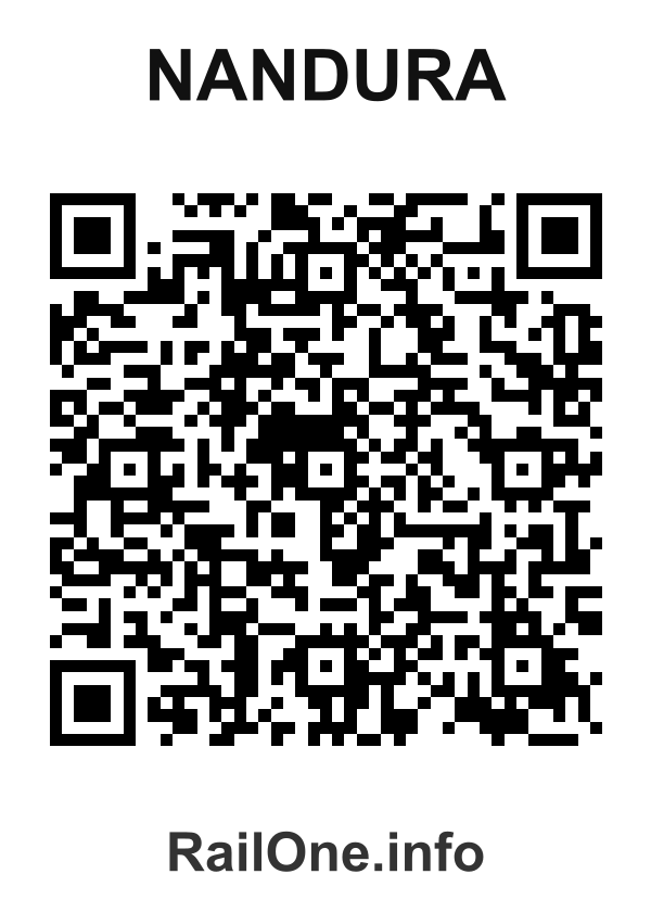 RailOne QR Code for Nandura station