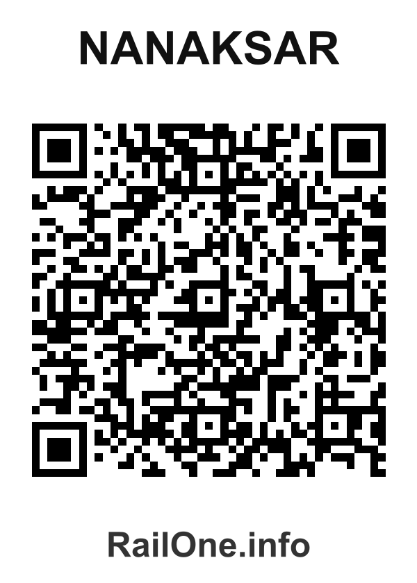RailOne QR Code for Nanaksar station