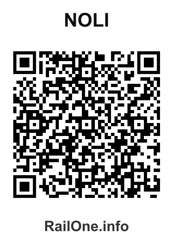 RailOne QR Code for Noli station