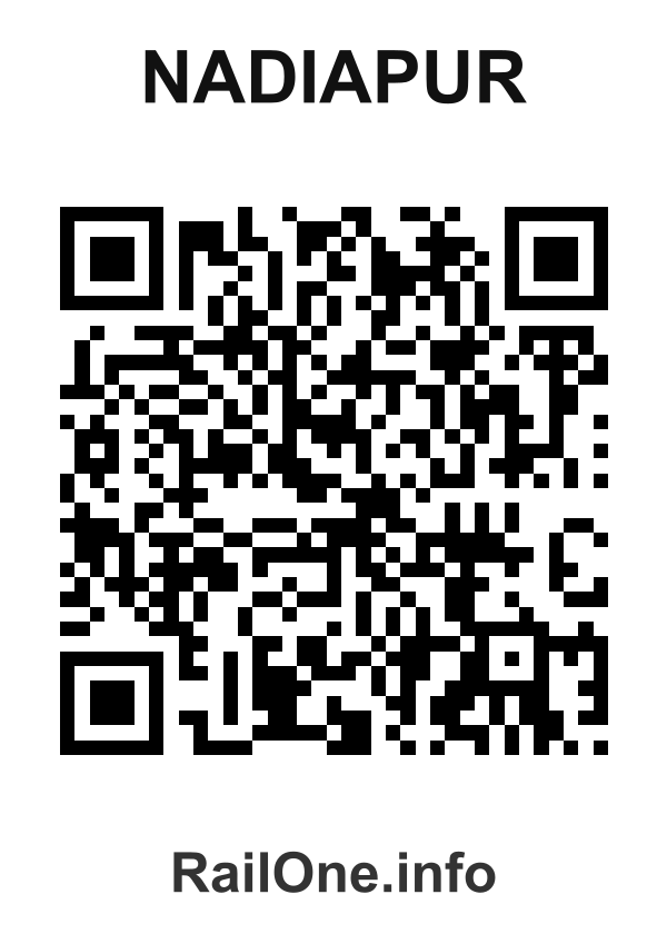 RailOne QR Code for Nadiapur station