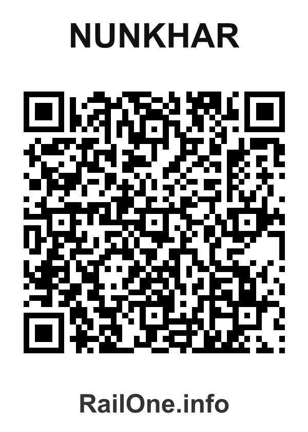 RailOne QR Code for Nunkhar station