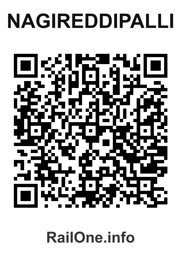 RailOne QR Code for Nagireddipalli station