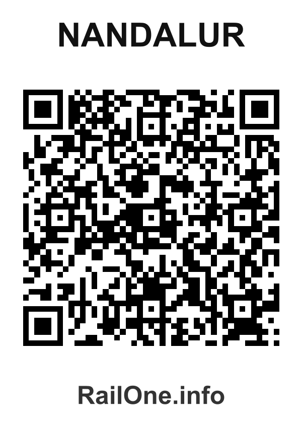 RailOne QR Code for Nandalur station
