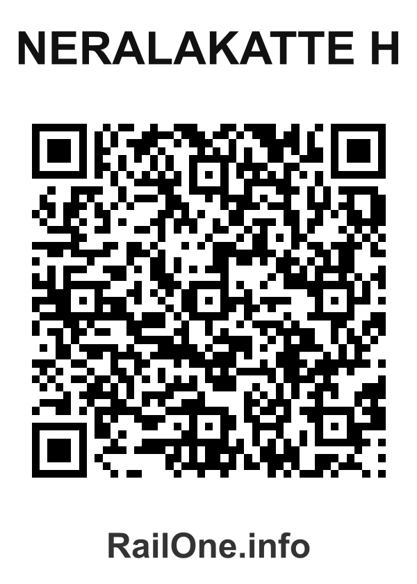 RailOne QR Code for Neralakatte H station