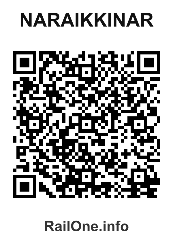 RailOne QR Code for Naraikkinar station