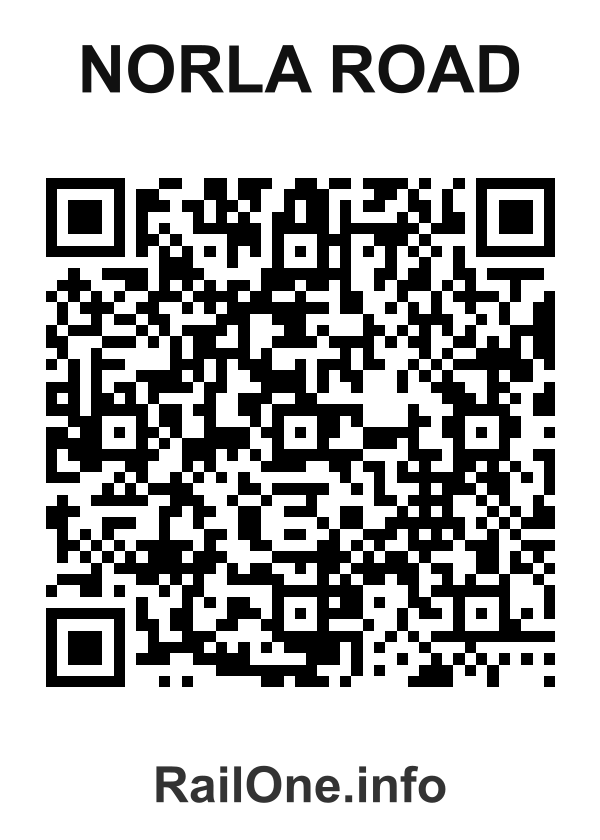 RailOne QR Code for Norla Road station