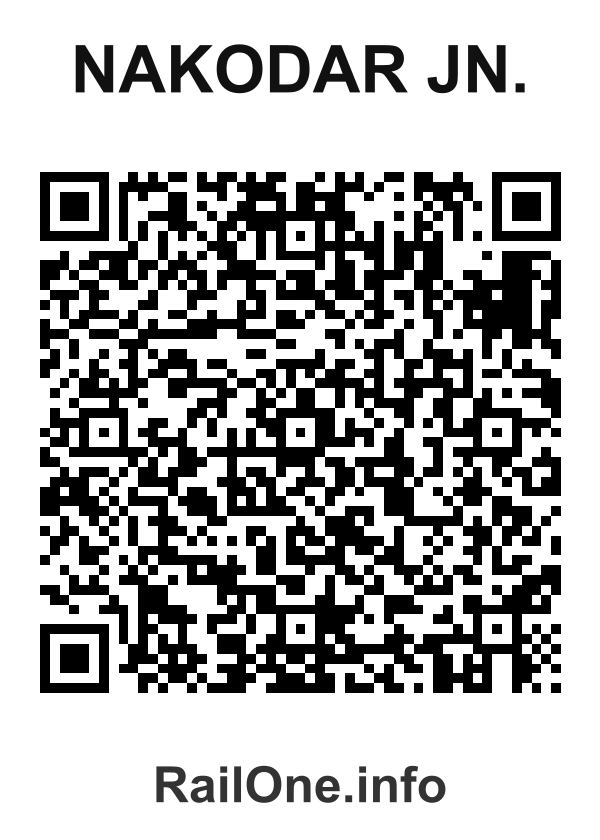 RailOne QR Code for Nakodar Jn. station
