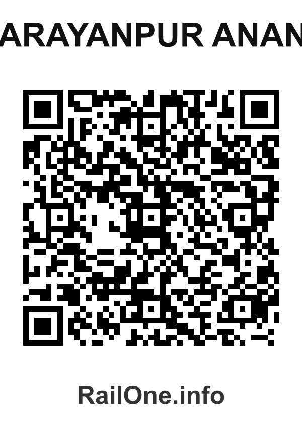 RailOne QR Code for Narayanpur Anant station