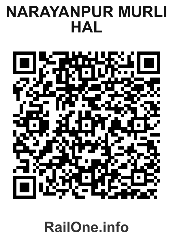 RailOne QR Code for Narayanpur Murli Hal station