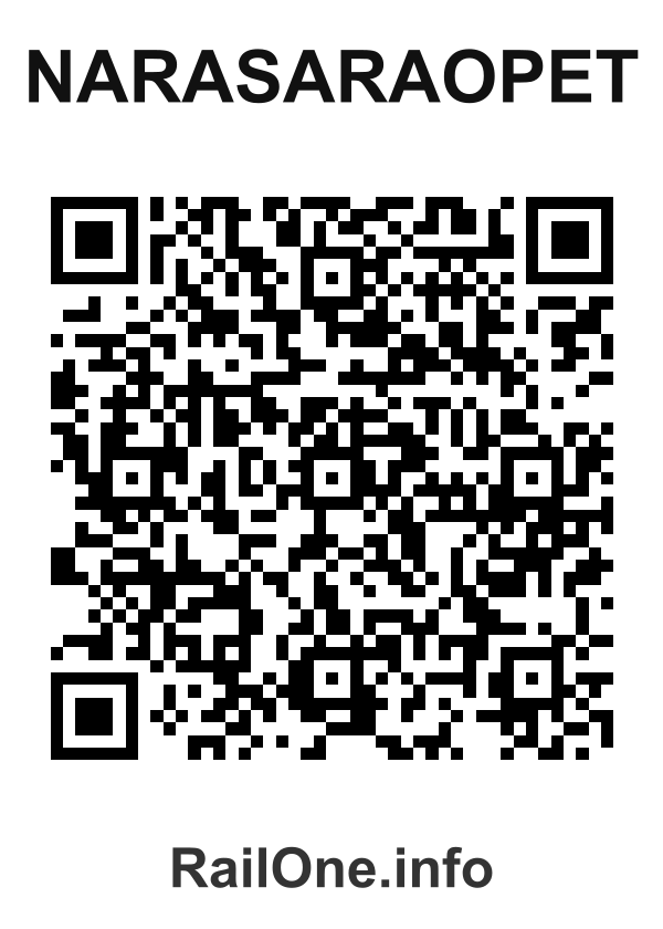 RailOne QR Code for Narasaraopet station