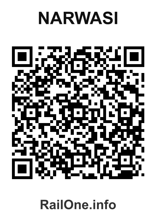 RailOne QR Code for Narwasi station