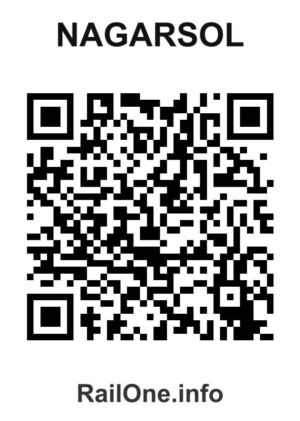 RailOne QR Code for Nagarsol station