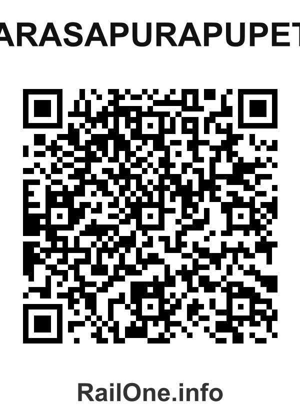 RailOne QR Code for Narasapurapupeta station