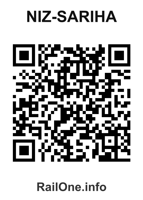 RailOne QR Code for Niz-sariha station