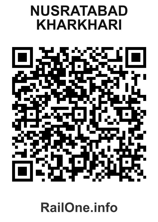 RailOne QR Code for Nusratabad Kharkhari station