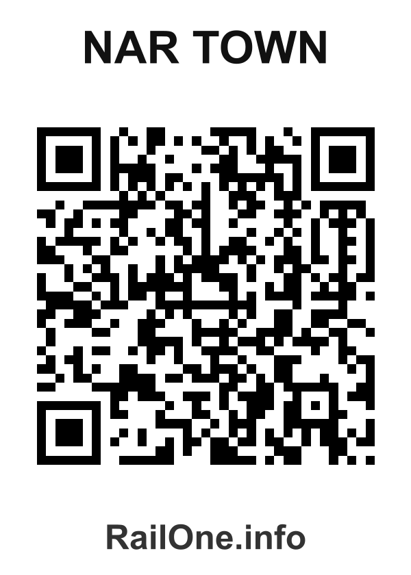 RailOne QR Code for Nar Town station