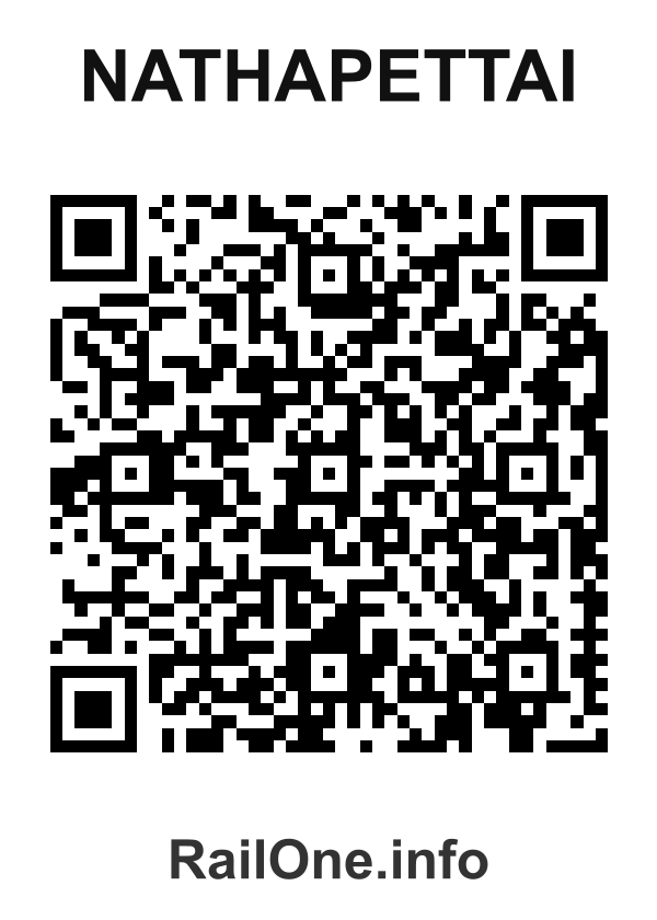 RailOne QR Code for Nathapettai station