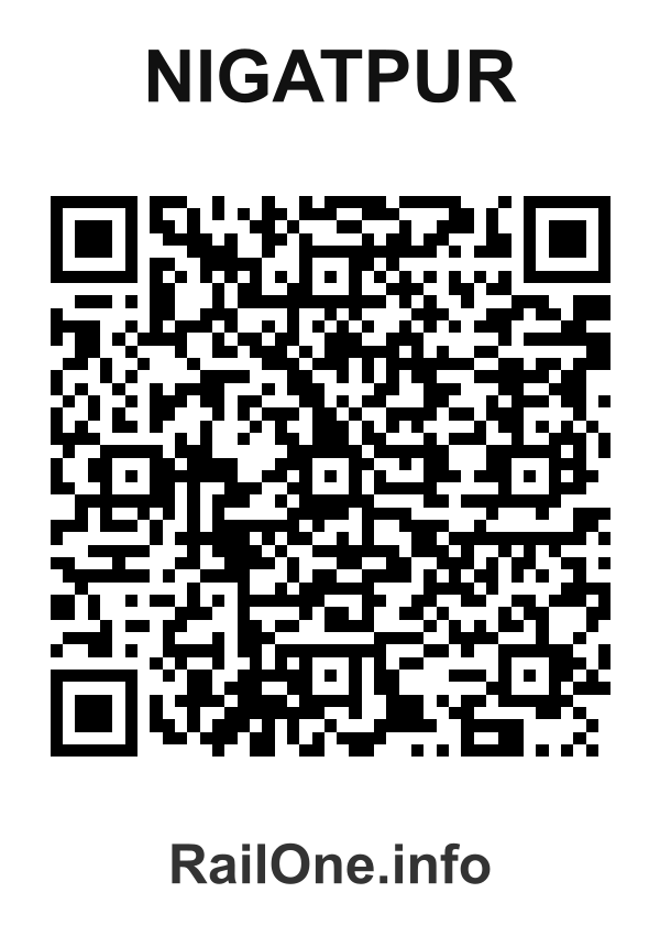 RailOne QR Code for Nigatpur station