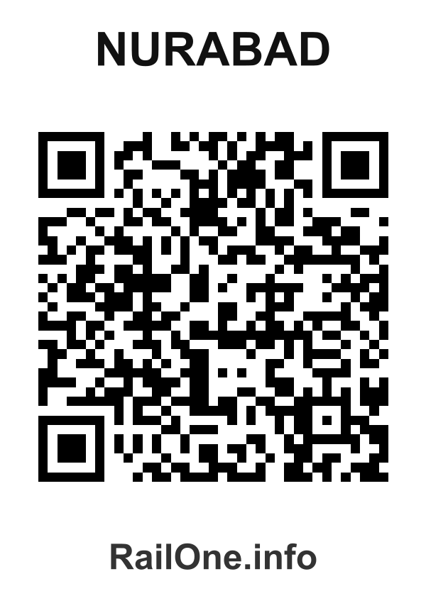 RailOne QR Code for Nurabad station