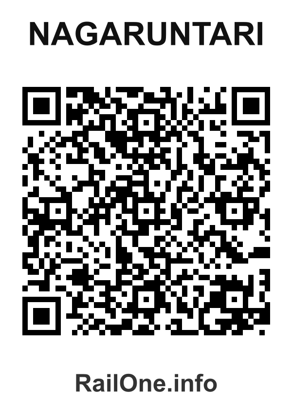 RailOne QR Code for Nagaruntari station
