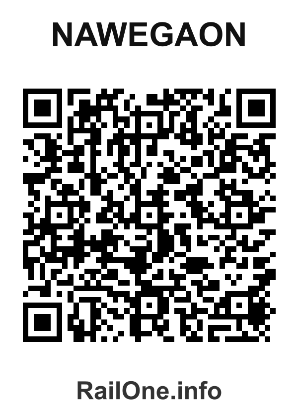 RailOne QR Code for Nawegaon station