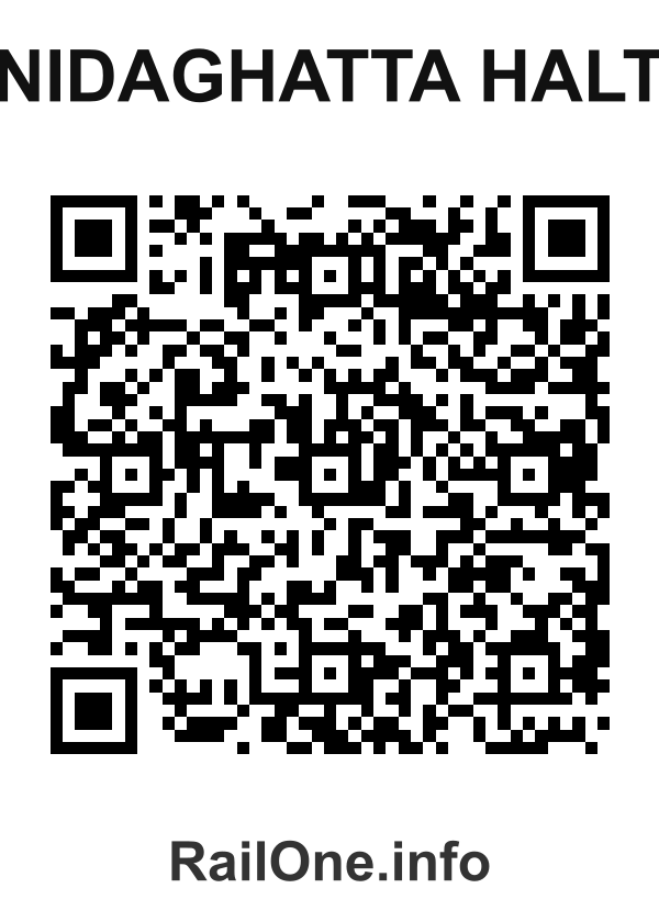 RailOne QR Code for Nidaghatta Halt station