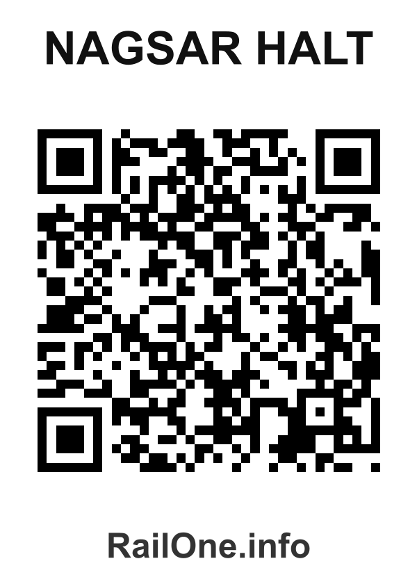 RailOne QR Code for Nagsar Halt station