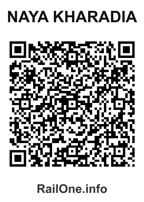 RailOne QR Code for Naya Kharadia station