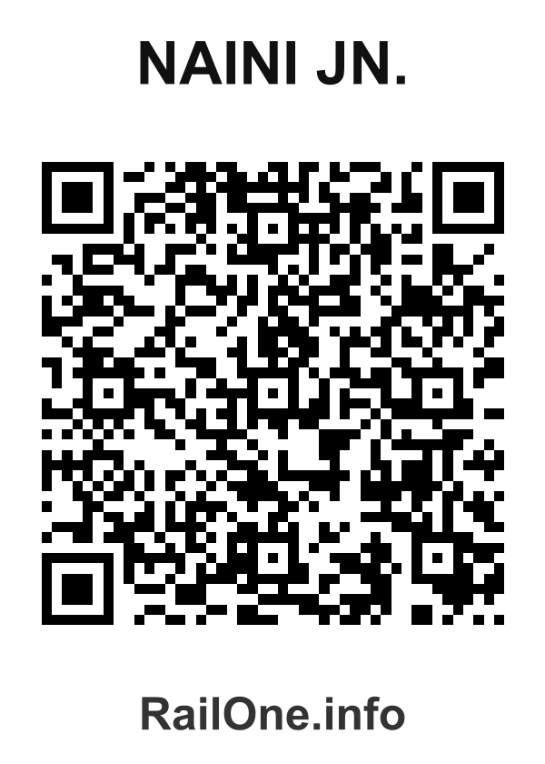 RailOne QR Code for Naini Jn. station